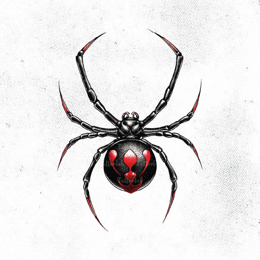 black widow spider tattoo idea design drawing stencil png
