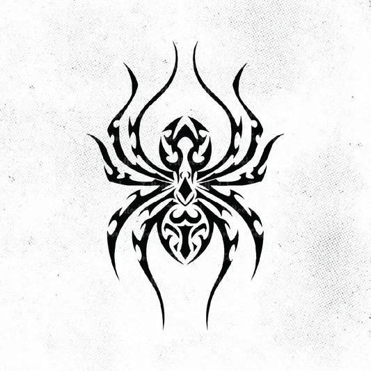 tribal spider tattoo idea design drawing stencil png