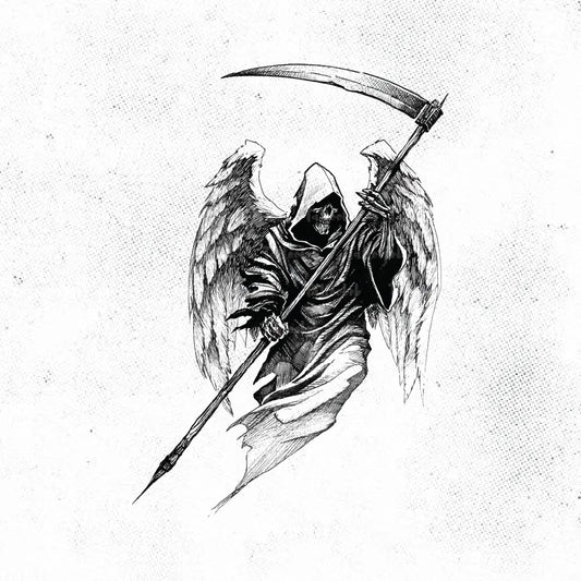 grim reaper angel tattoo idea design drawing stencil png