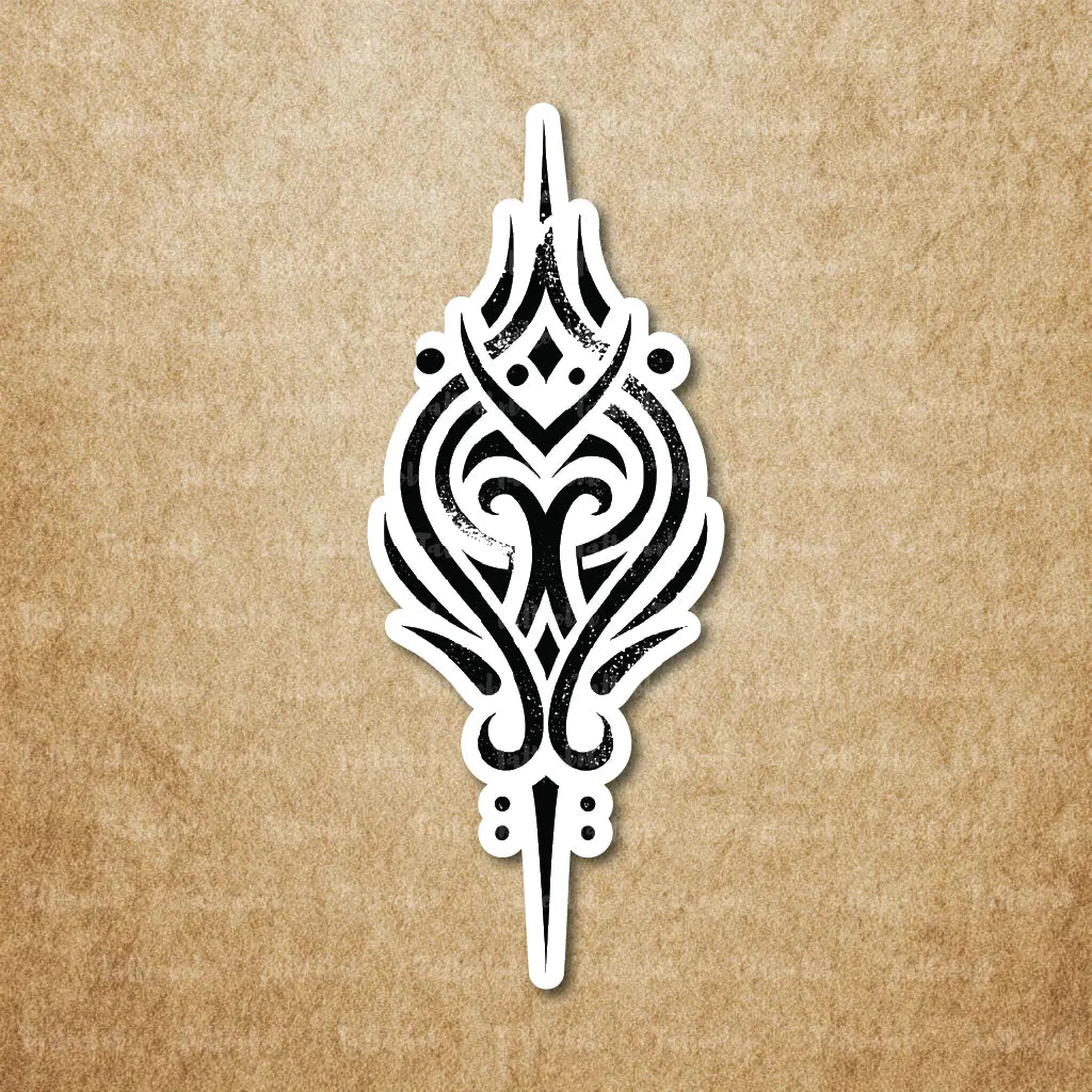simple tribal pattern temporary tattoo sticker idea design
