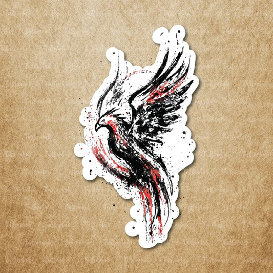 trash polka phoenix temporary tattoo sticker idea design
