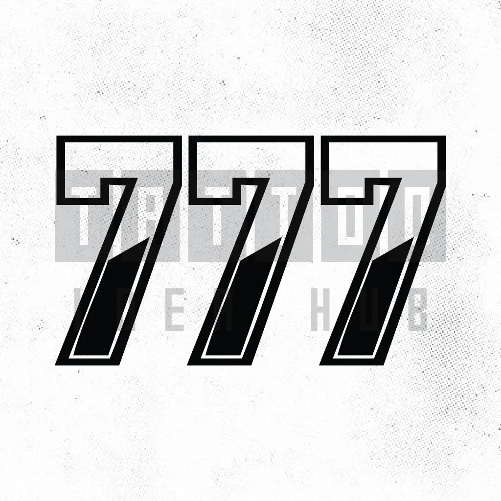 777 gang tattoo idea design stencil png