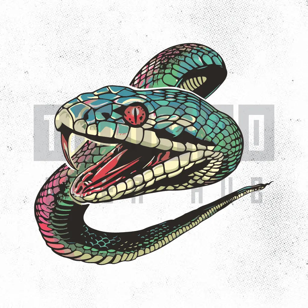 neo traditional snake tattoo idea design stencil png