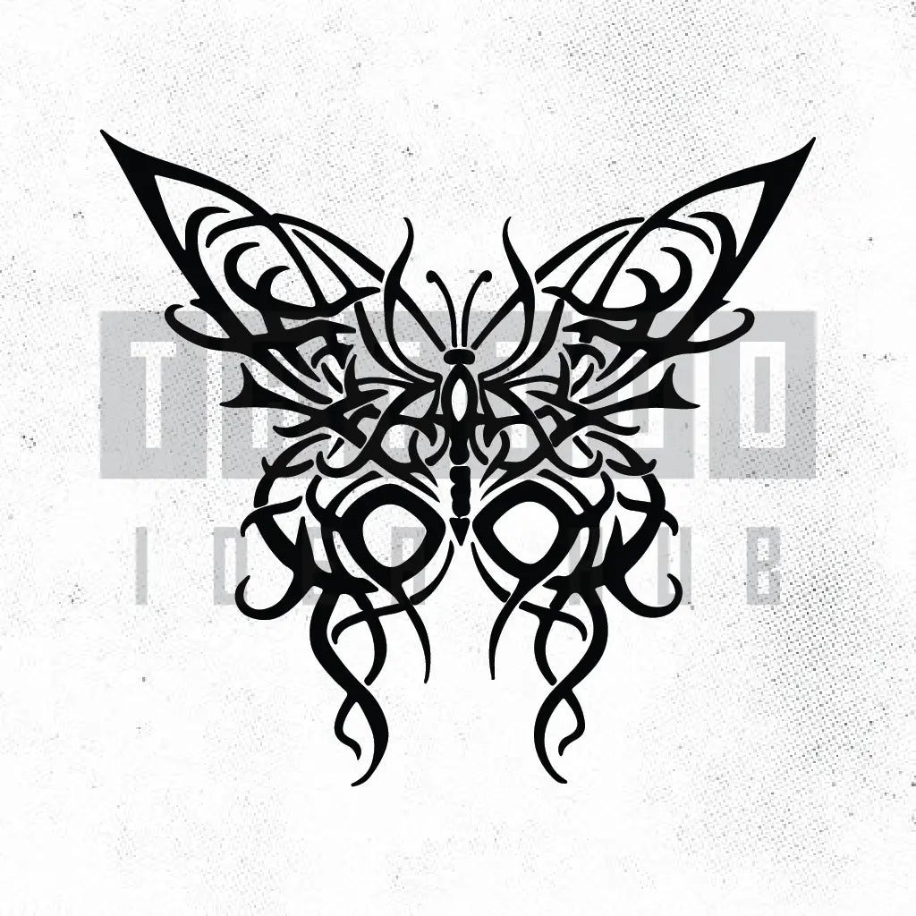 celtic butterfly tattoo idea design stencil png