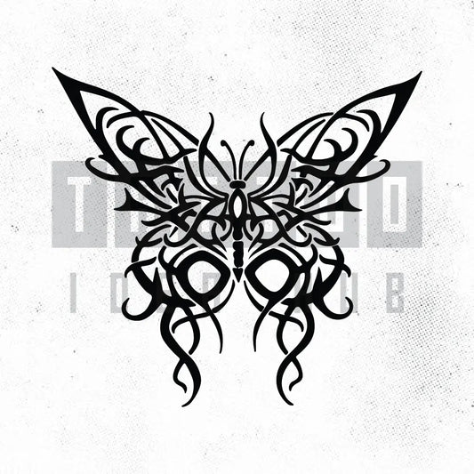 celtic butterfly tattoo idea design stencil png
