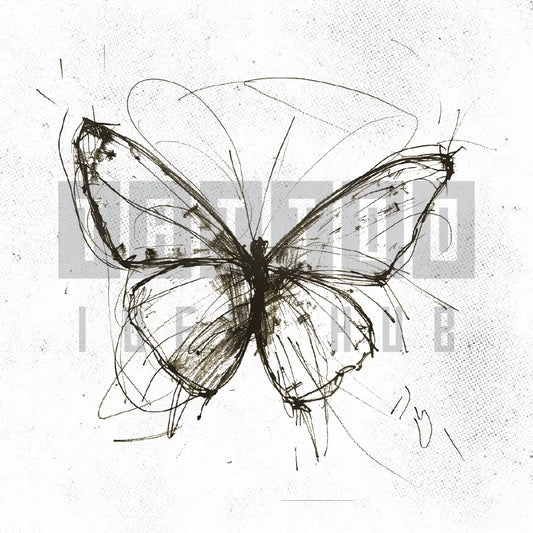 butterfly sketch tattoo idea design stencil png