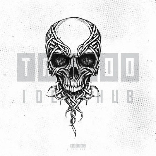 celtic skull tattoo idea design stencil png