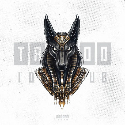 egyptian anubis tattoo idea design stencil png