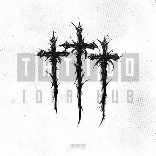 sketch 3 cross tattoo idea design stencil png