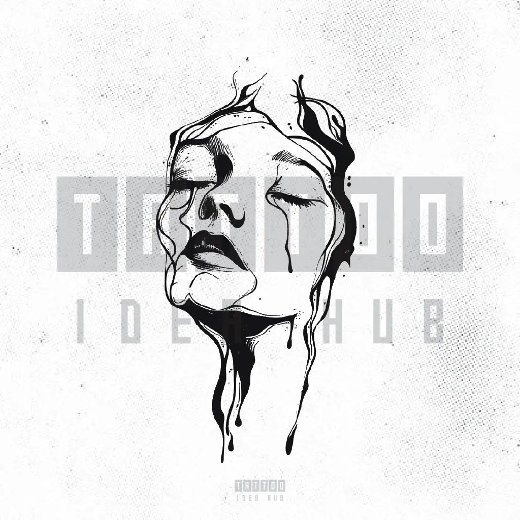 depression and anxiety tattoo idea design drawing stencil png