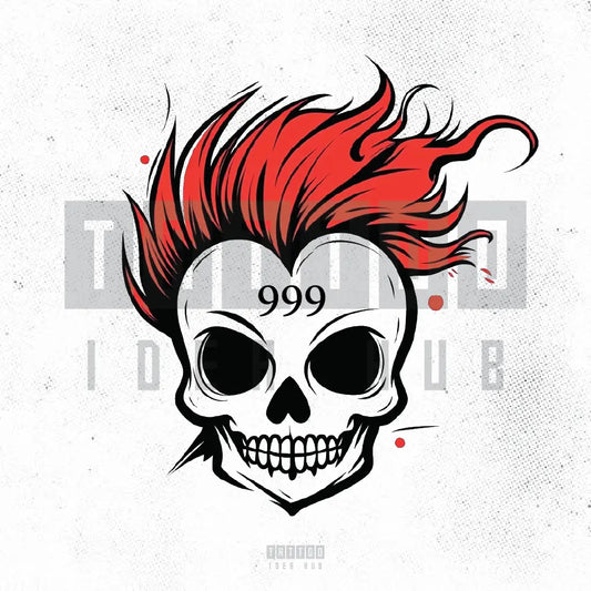 999 skull tattoo idea design drawing stencil png