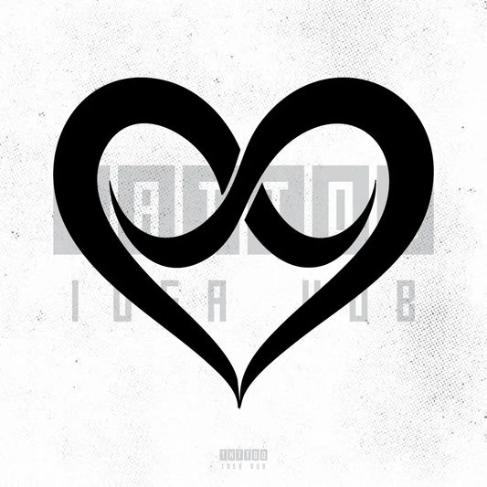 simple infinity heart symbol tattoo idea design drawing stencil png