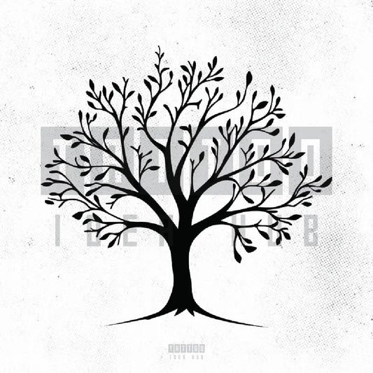simple family tree tattoo idea design drawing stencil png
