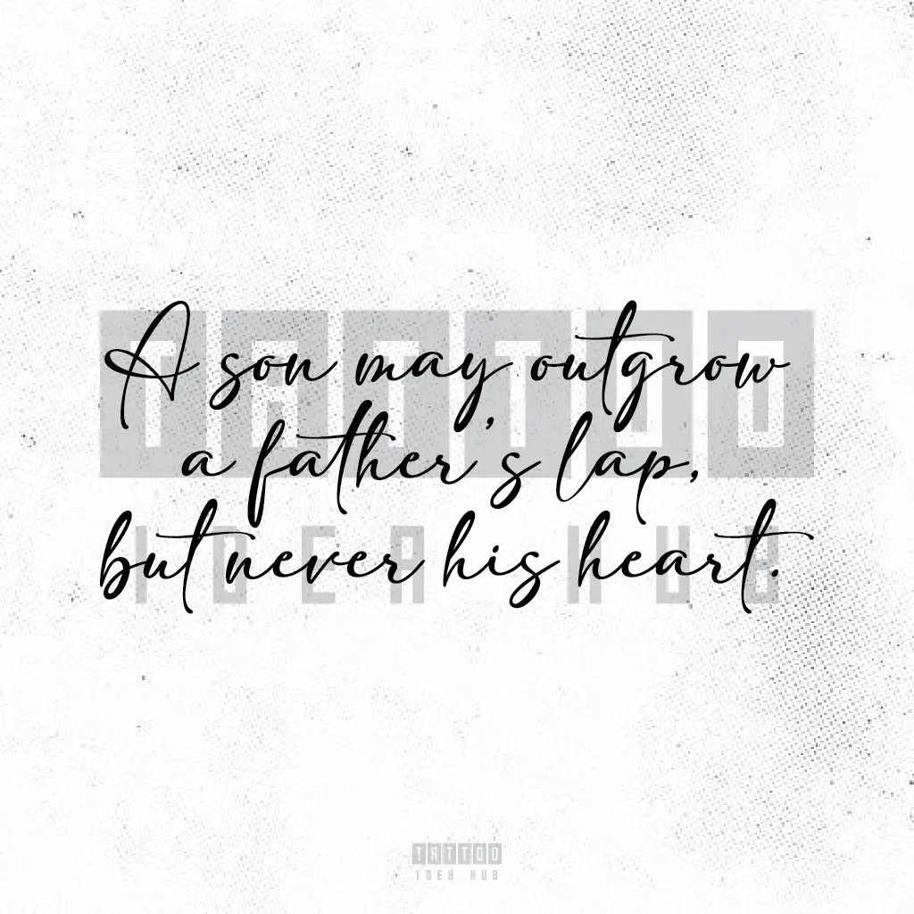 father son quote tattoo idea design drawing stencil png