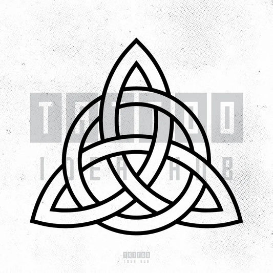 father and son celtic symbol matching tattoo idea design drawing stencil png
