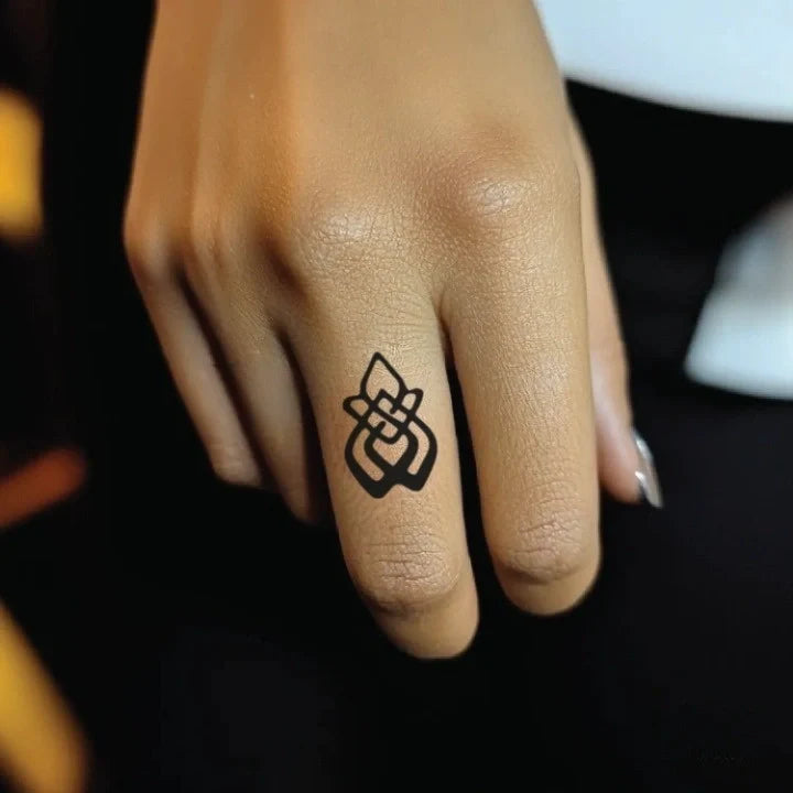 sexual assault survivor finger temporary tattoo idea design