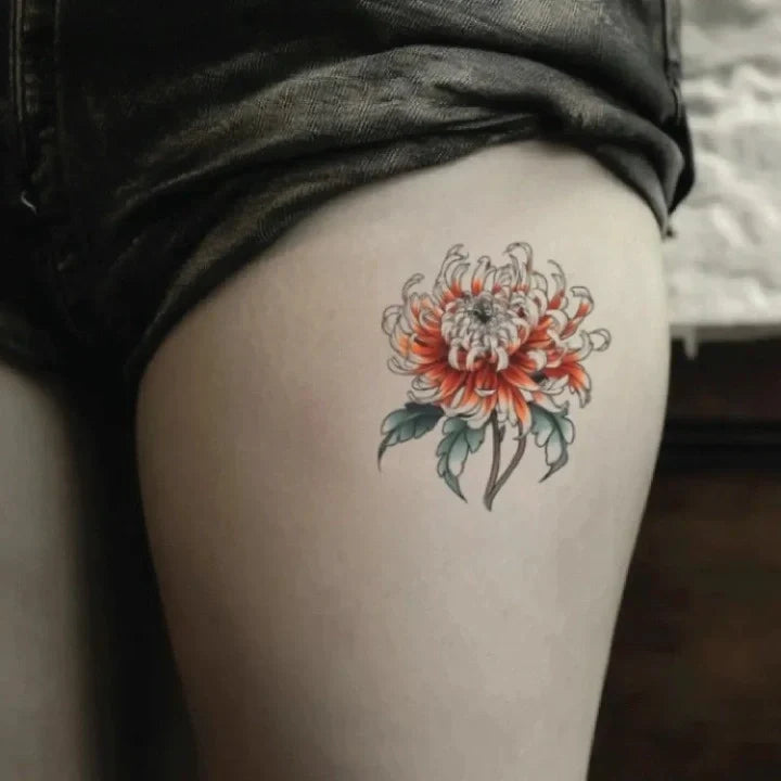 thigh tattoos idea design meaning