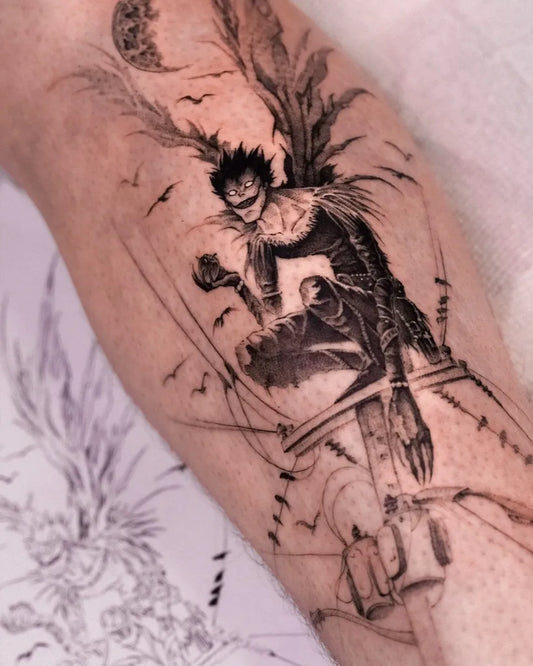 Big Black Butler Sebastian on Men Arm Tattoo by @hardytatt