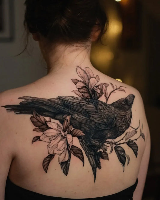 Big Black and Grey Crow and Magnolia Women Back by @lama_del_ray
