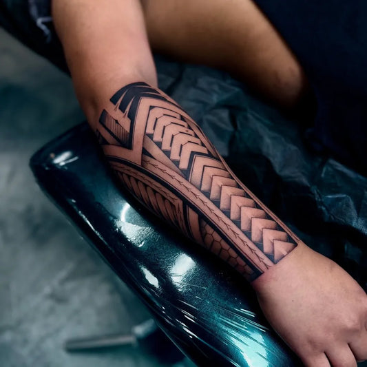 Big Polynesian Tribal Bands Tattoo on Men Arm by @thomaskuloloia_juan