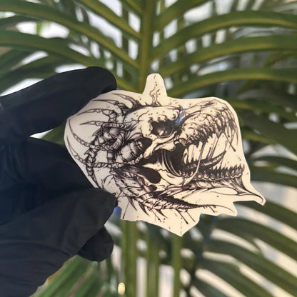 Dragon Skull Temporary Tattoo Sticker