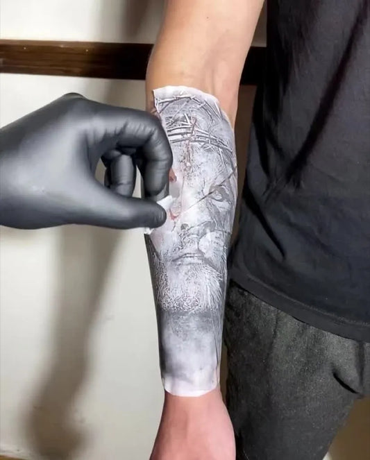 Medium Black and Grey Crown and Skull Tattoo on Men Arm by @tattooegypt_bodyart