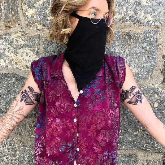 Medium Black and Grey Gear and Bell Tattoo on Women Inner Arm by @colorme.katieleigh