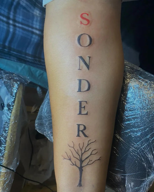 Medium Black and Grey Poison Tree on Men Leg Tattoo by @done_by.n314