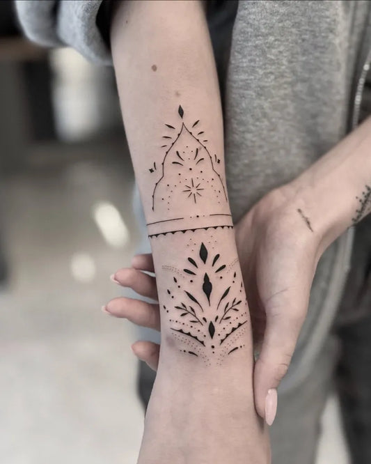 Medium Mandala Floral Mandala on Women Forearm Tattoo by @cotu_tattoos