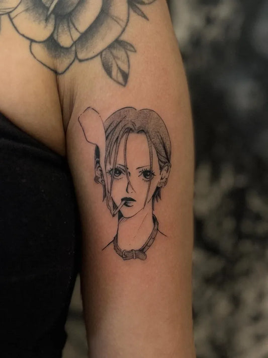 Small Anime Anime Character on Women Arm Tattoo by @saymonlivas