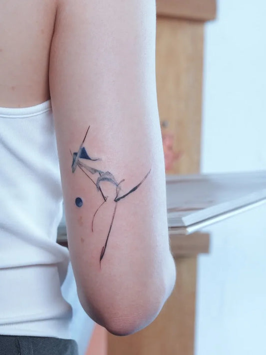 Small Inkbrush Horse on Women Arm Tattoo by @llzh_lll
