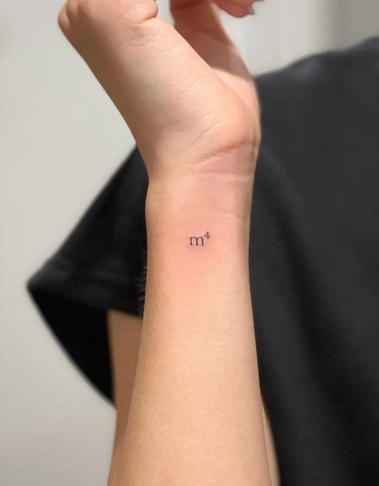 Small Minimalist m4 on Women Wrist Tattoo by @karntattooer