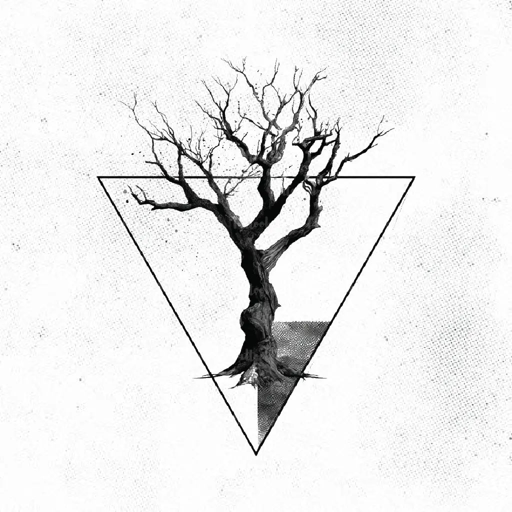 Geometric Poison Tree Tattoo Design Stencil – Tattoobnb