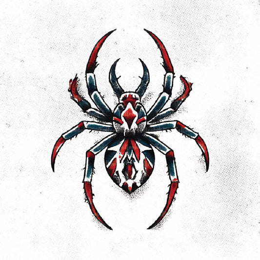 traditional spider tattoo idea design drawing stencil png