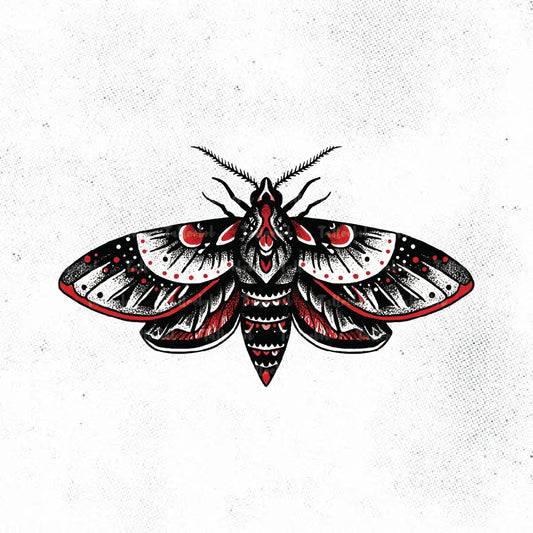 traditional moth tattoo idea design drawing stencil png