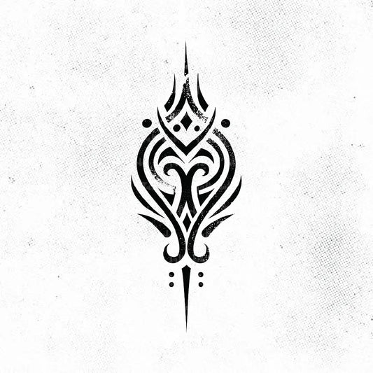 simple tribal pattern tattoo idea design drawing stencil png