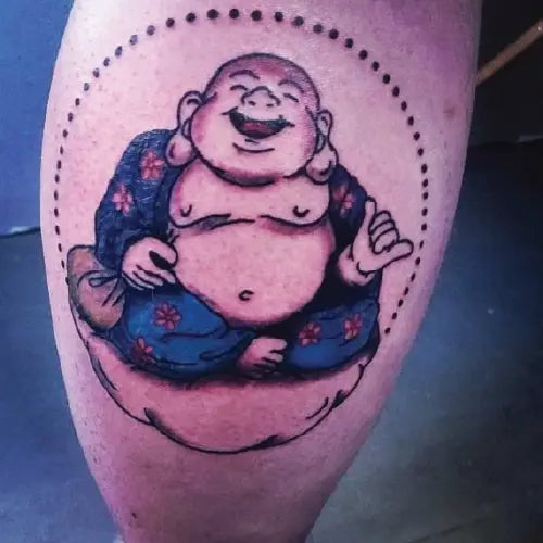 happy buddha tattoo