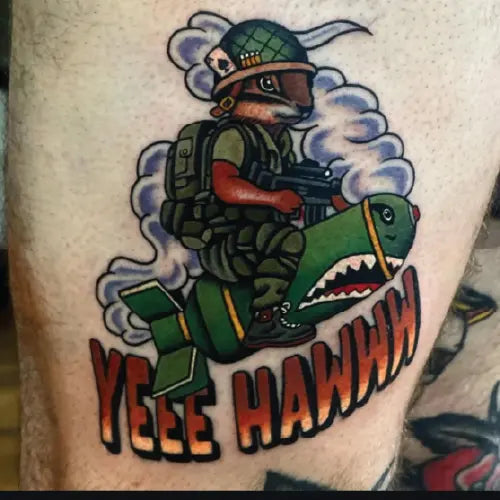army squirrel tattoo