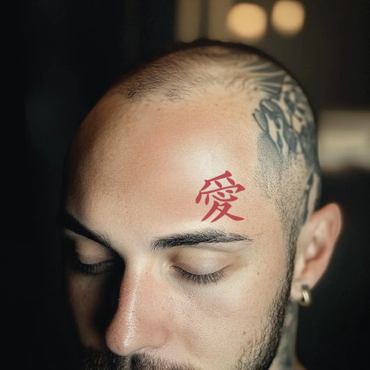 Naruto Gaara Tattoo Chinese love symbol on forehead