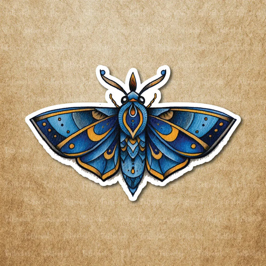 neo traditional moth temporary tattoo sticker idea design