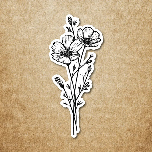 dainty flower temporary tattoo sticker idea design