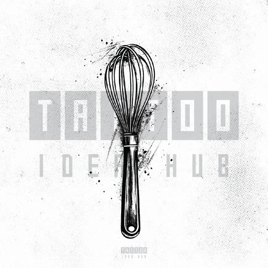 chef wire whisk tattoo idea design stencil png