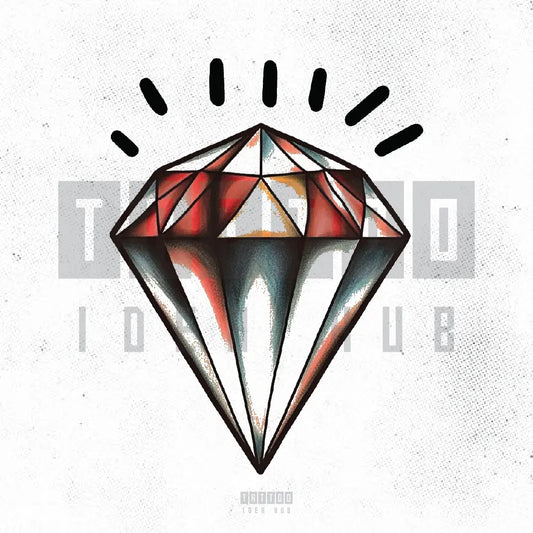 traditional diamond tattoo idea design stencil png