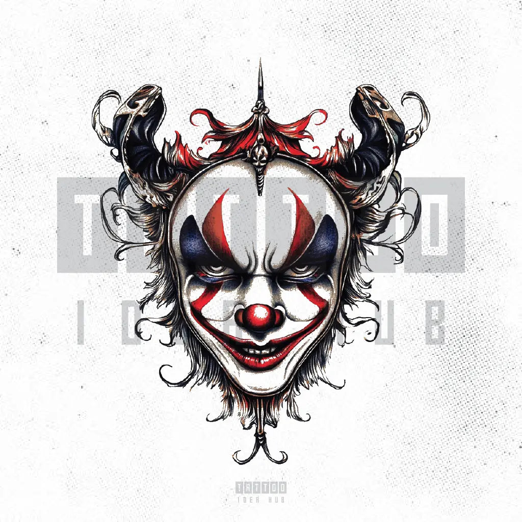 joker mask tattoo idea design drawing stencil png