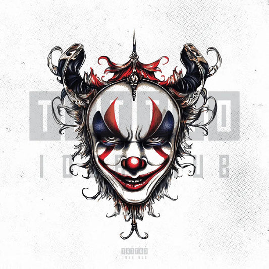 joker mask tattoo idea design drawing stencil png