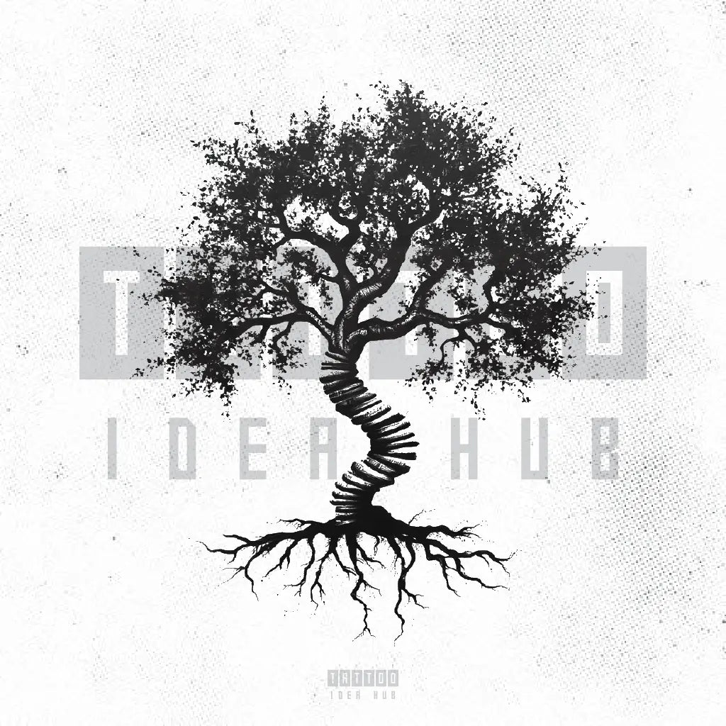 stairway family tree tattoo idea design drawing stencil png