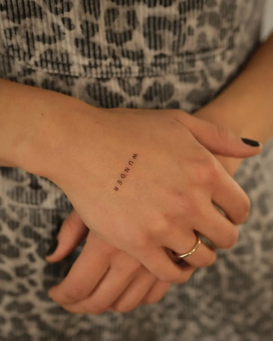 Tiny Minimalist Dots on Women Wrist Tattoo by @luprosil