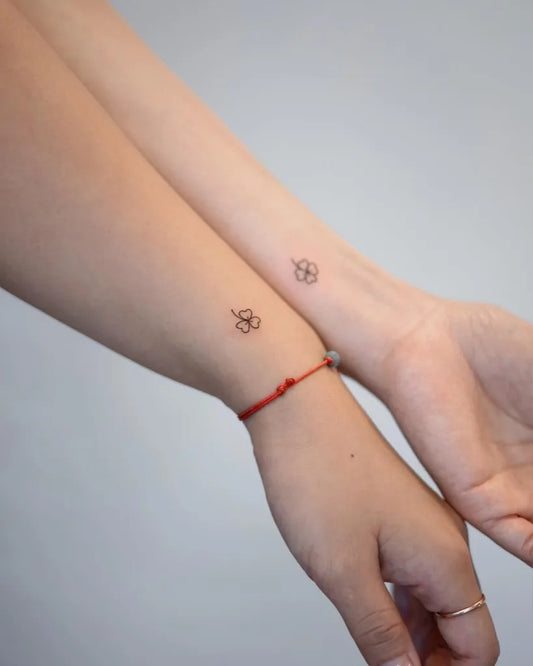 Tiny Minimalist Leaf on Women Wrist Tattoo by @tinytattooinc