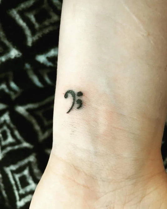 Tiny Minimalist Semicolon on Women Wrist Tattoo by @jsgarfinkle_94