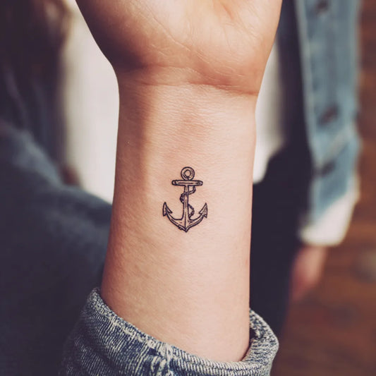Anchor Wrist Tattoo for Women